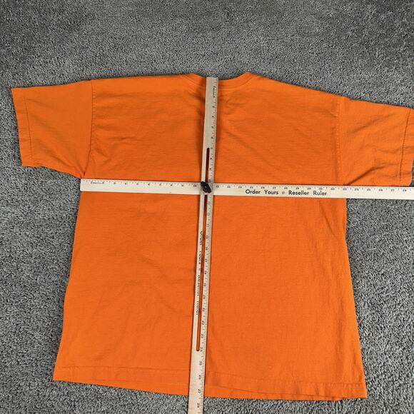VINTAGE Atlas Sportswear Shirt Mens XL Orange Halloween Teddy Bear Graphic - Picture 9 of 12